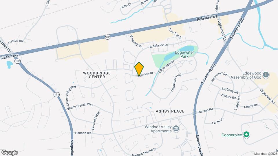 980 Topview Dr Map and Location Details