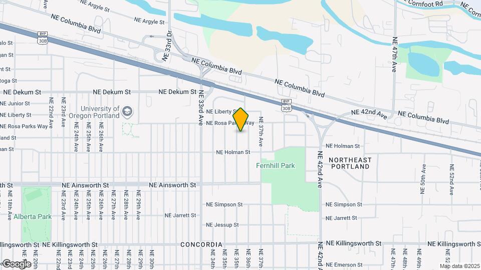 6416 NE 35th Pl Map and Location Details