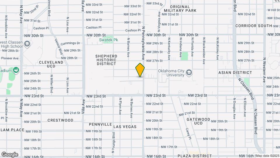 2108 NW 25th St Map and Location Details