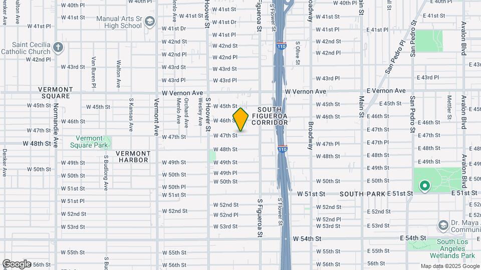 607 W 47th St Map and Location Details