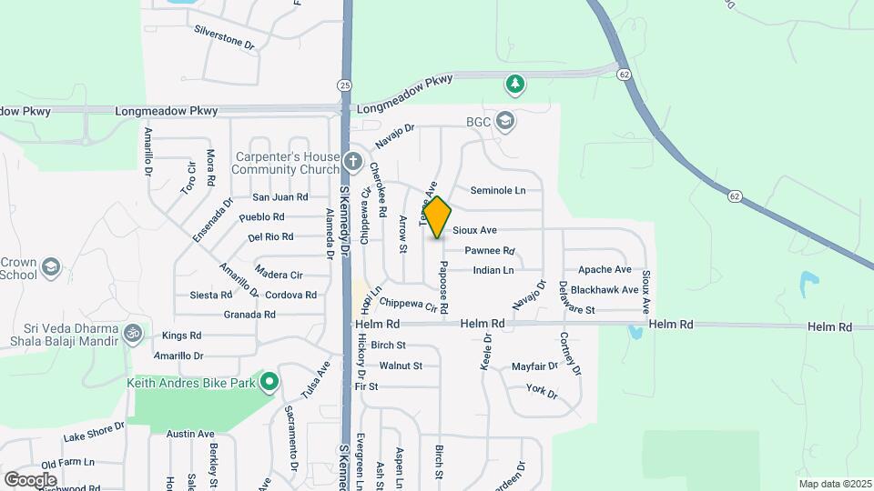 1722 Papoose Rd Map and Location Details