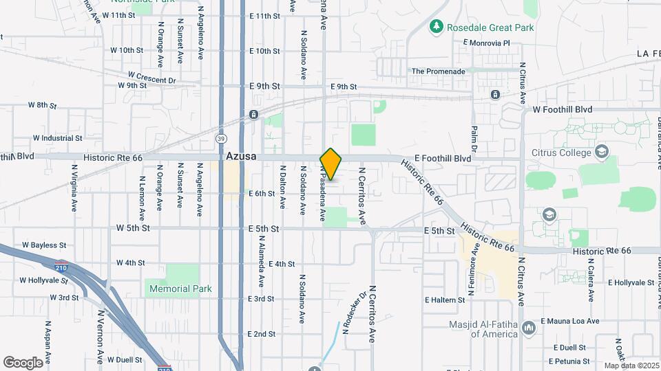 610 N Pasadena Ave Map and Location Details