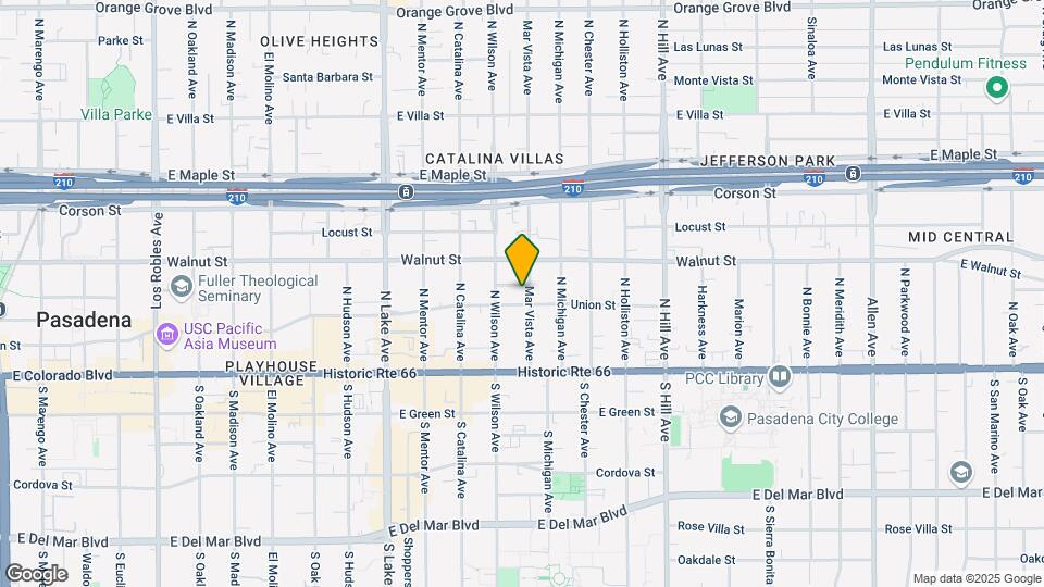 135 N Mar Vista Ave Map and Location Details