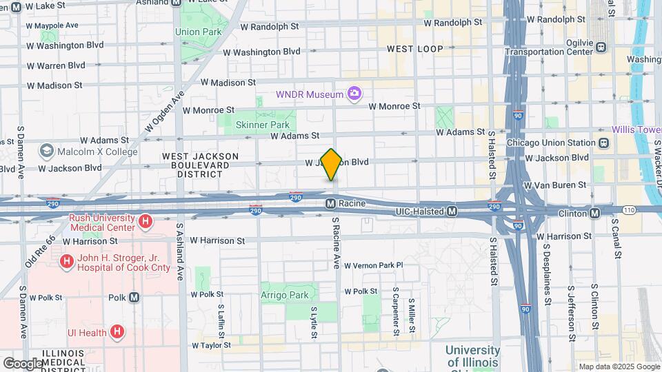 1200 W Van Buren St Map and Location Details