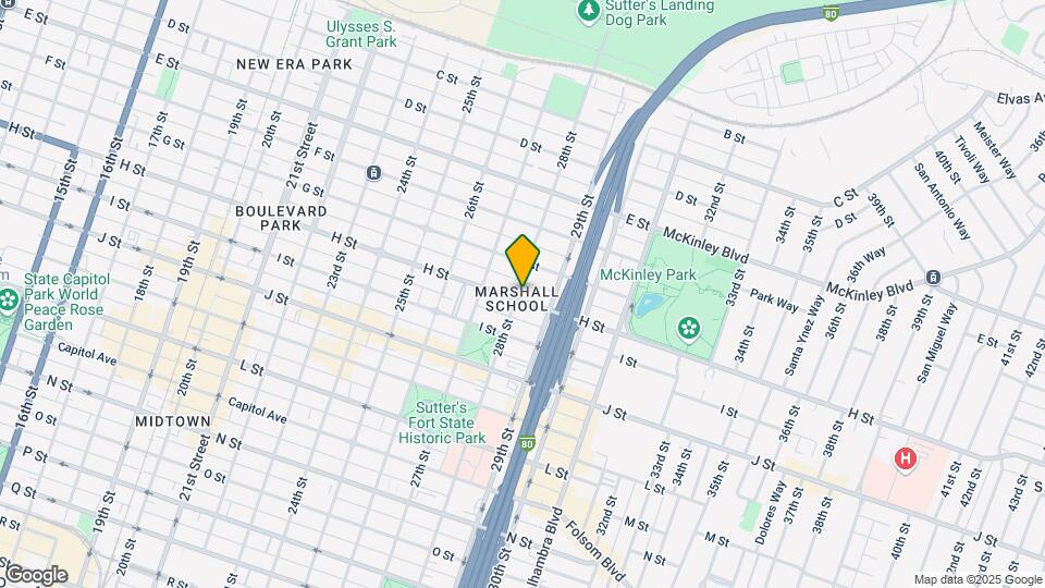 2801 H St Mapa y Detalles de la Ubicación