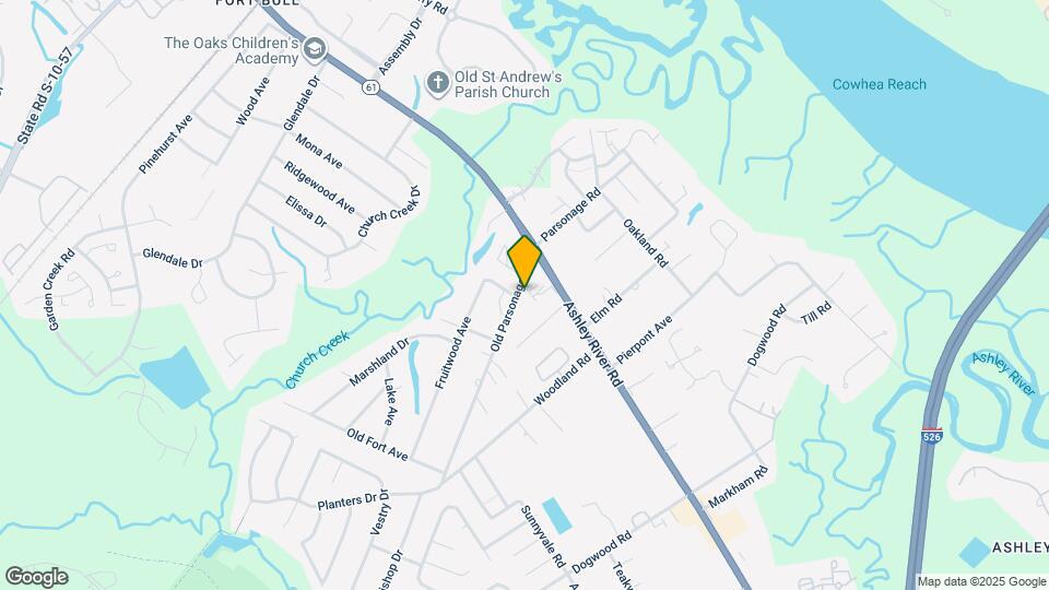 1823 Old Parsonage Rd Map and Location Details