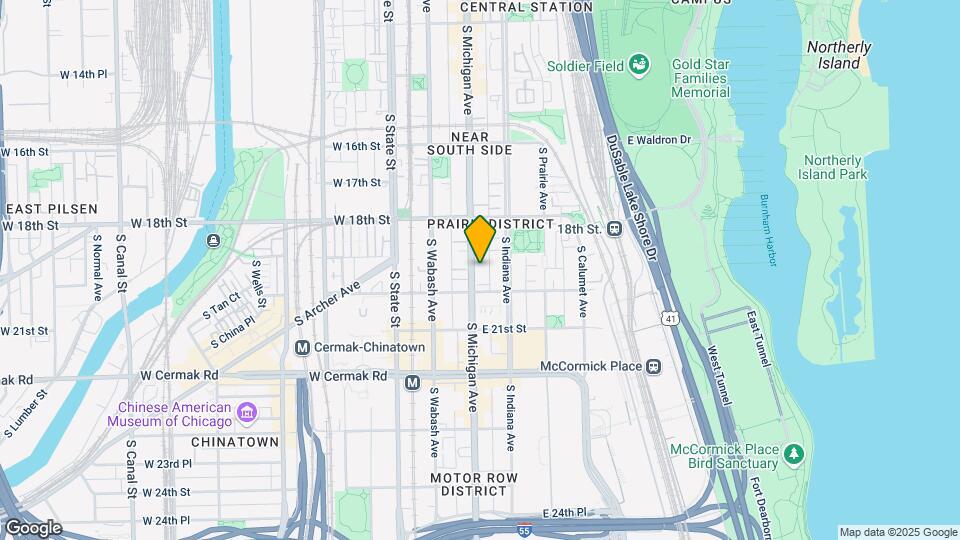 1911 S Michigan Ave, Unit 4 Map and Location Details