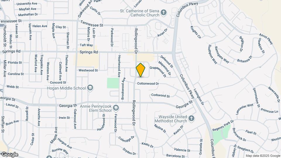 813 Brentwood Ave Map and Location Details