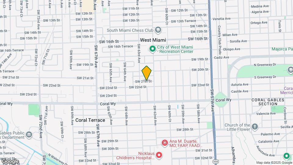 6240 SW 21st St Map and Location Details