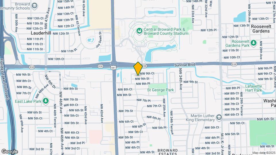 3751 NW 9th St Map and Location Details