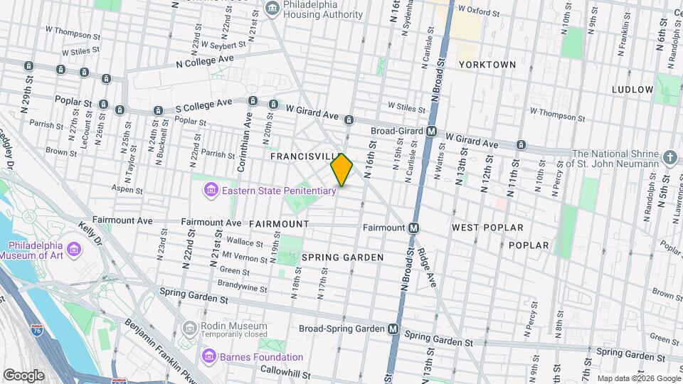 809 N 17th St Map and Location Details