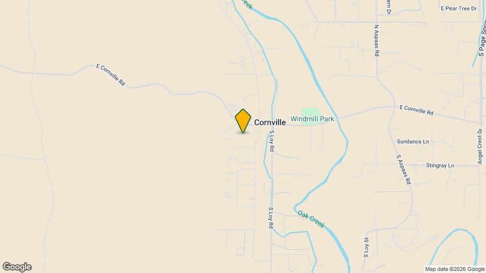 9365 E Cornville Rd Map and Location Details