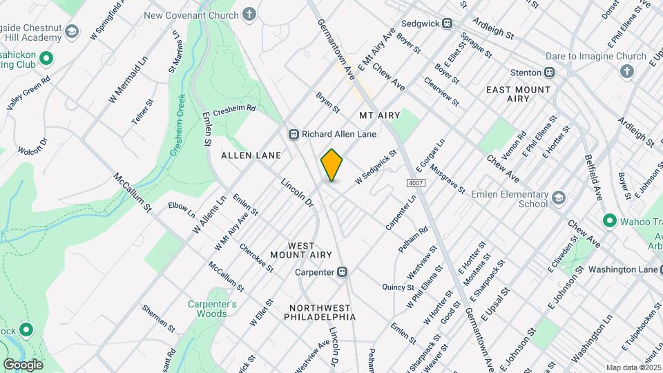 7057 Cresheim Rd Map and Location Details