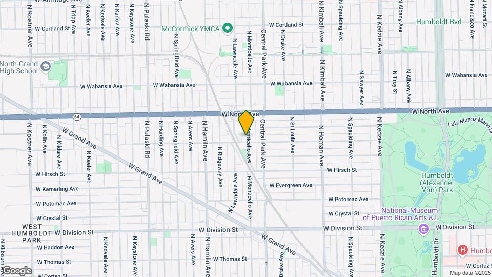 1502 N Monticello Ave Map and Location Details