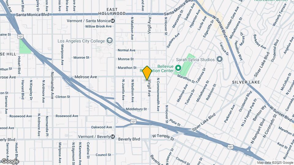 635 N Virgil Ave Mapa y Detalles de la Ubicación