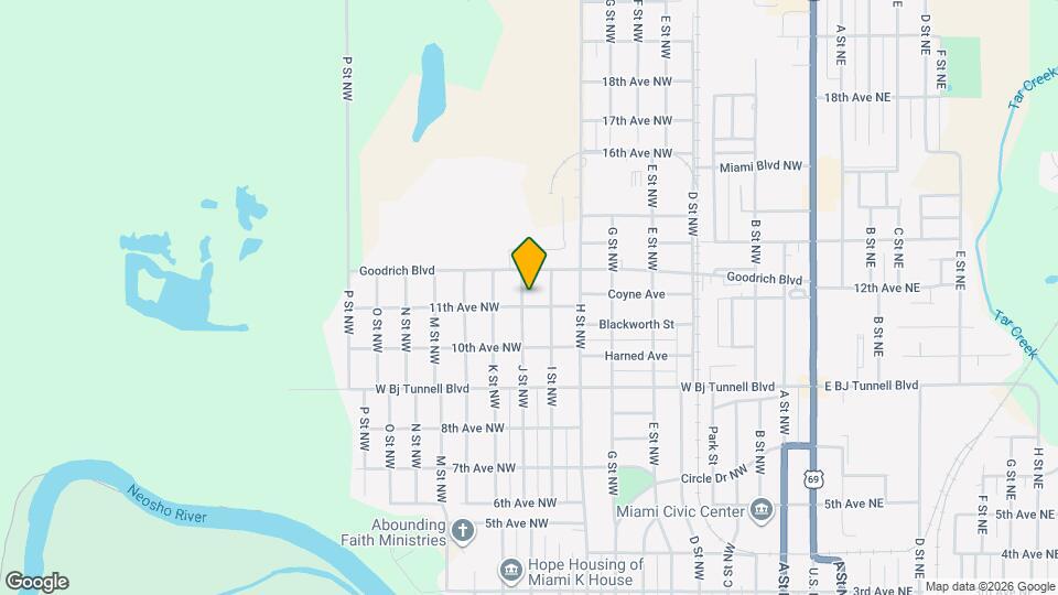 1104 J St NW Mapa y Detalles de la Ubicación