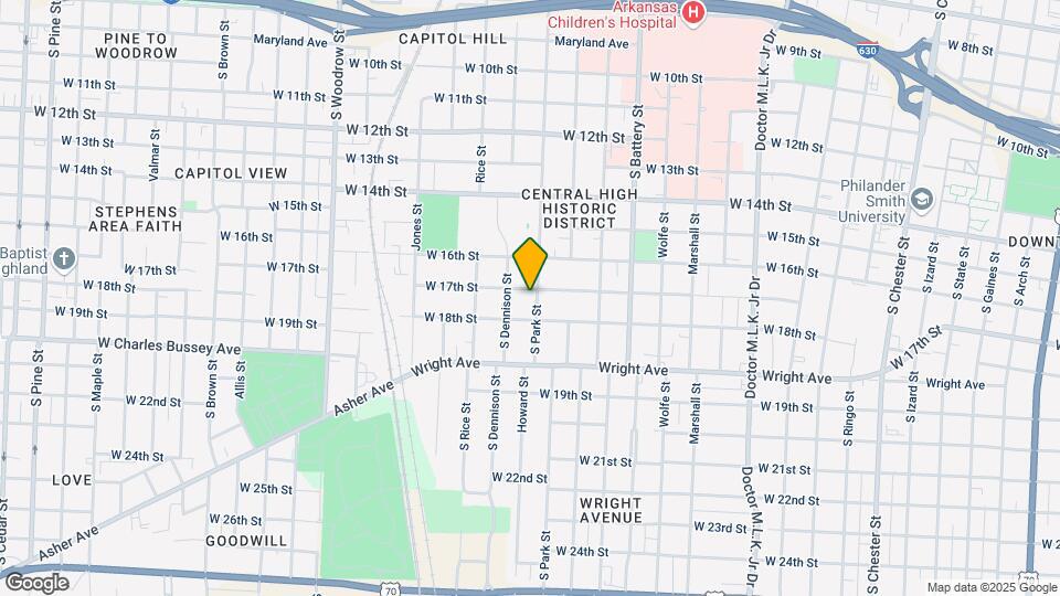 1704 S Park St Map and Location Details