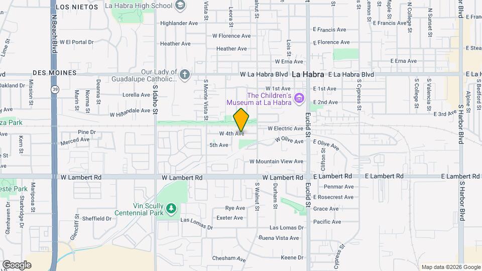 606 W 4th Ave Map and Location Details