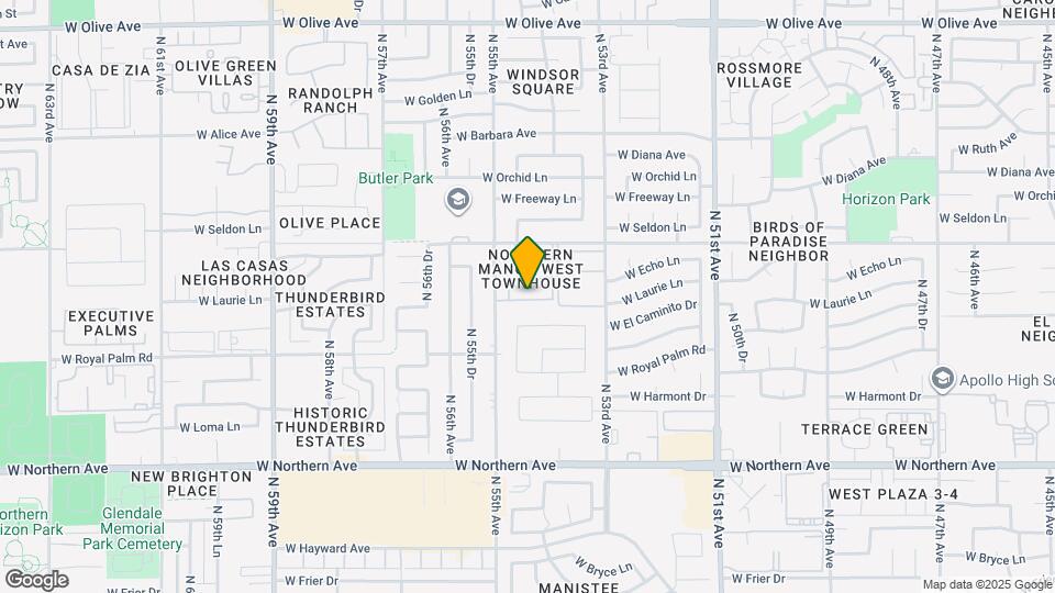 5446 W El Caminito Dr Map and Location Details