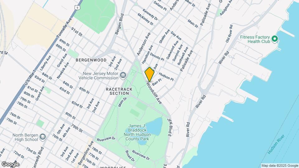 304 Woodcliff Ave Map and Location Details