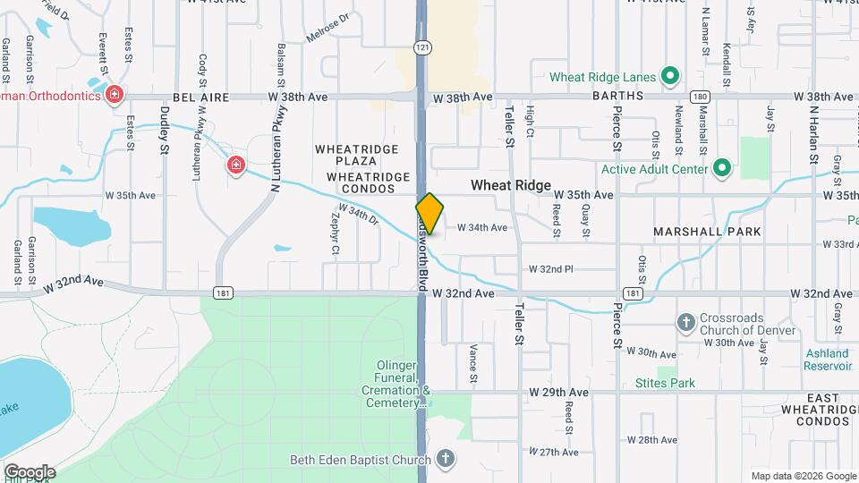 3398 Wadsworth Blvd Map and Location Details