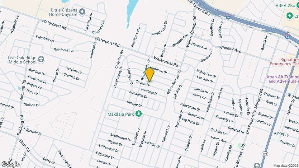 2505 Cactus Dr Mapa y Detalles de la Ubicación