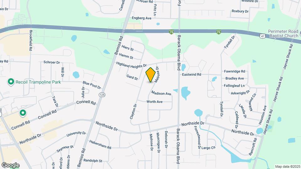 2814 Melrose Dr Map and Location Details