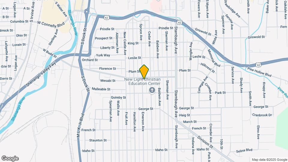 647 Spruce Ave Map and Location Details