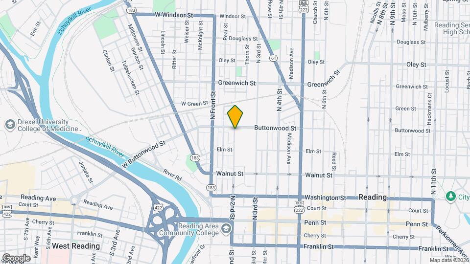 355 N 2nd St Map and Location Details