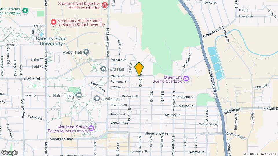 1327 N 10th St Map and Location Details