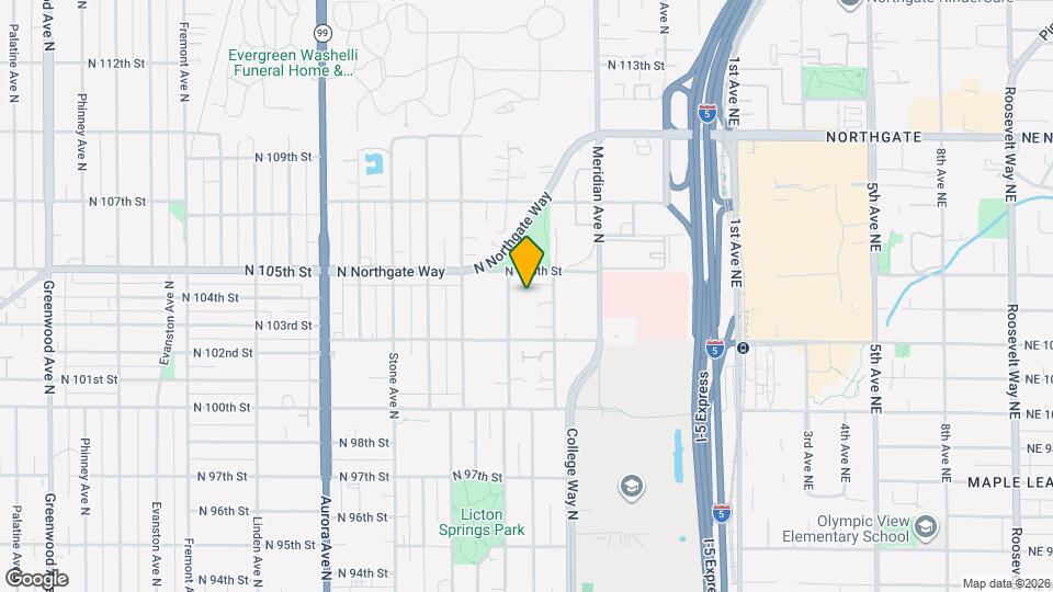 1719 N 105th St Map and Location Details