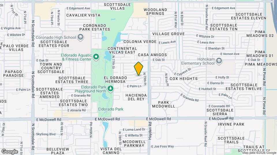 7914 E Hubbell St Map and Location Details