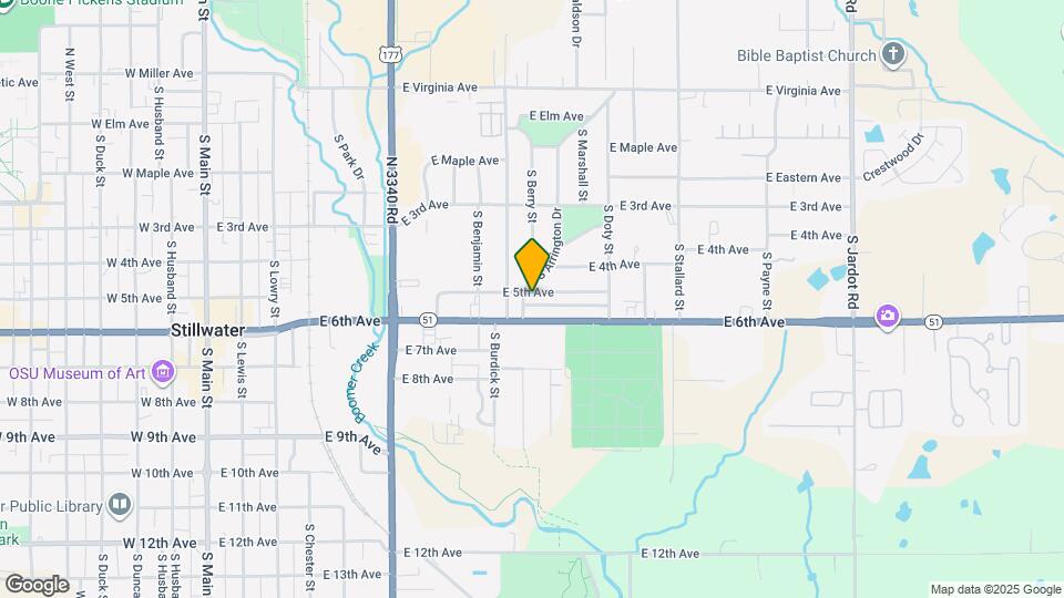 1001 E 5th Ave Map and Location Details