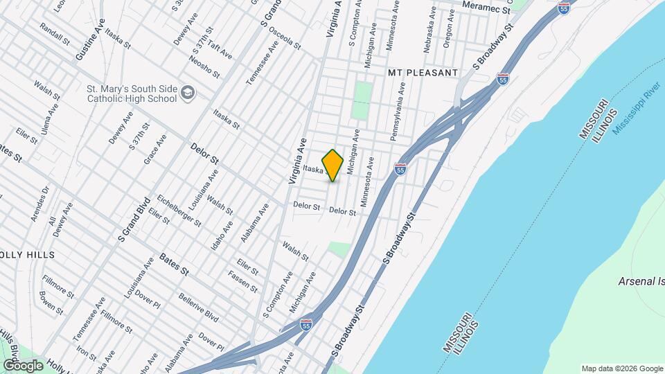 4722 S Compton Ave Map and Location Details