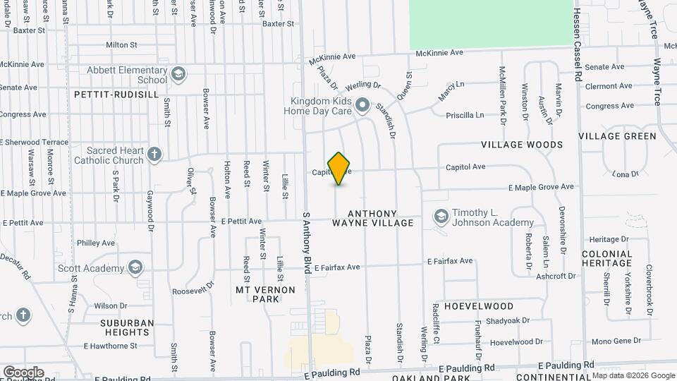 4607 Euclid Ave Map and Location Details