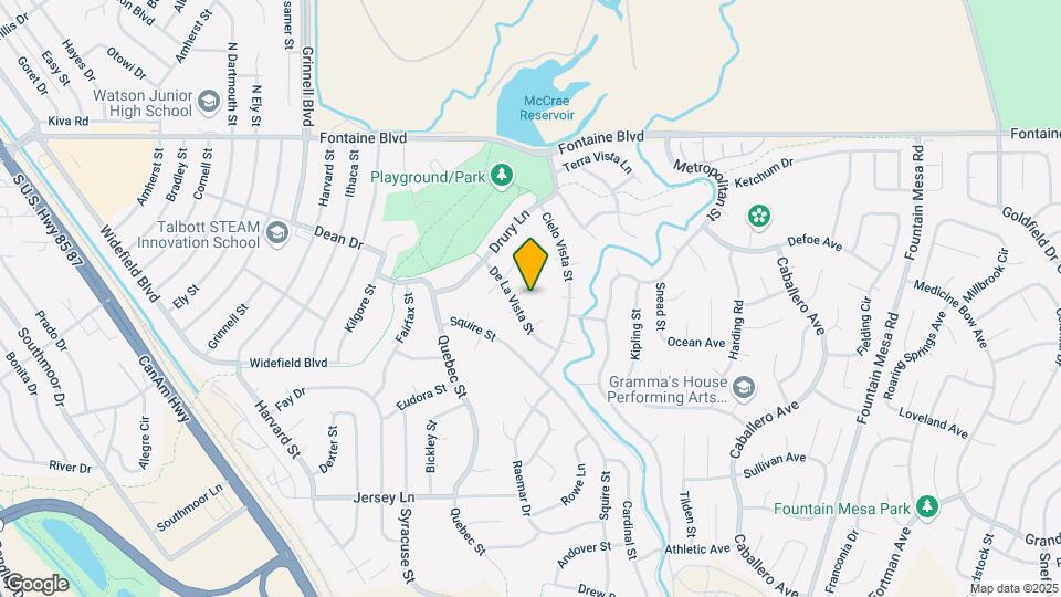 1011 De La Vista Ln Map and Location Details