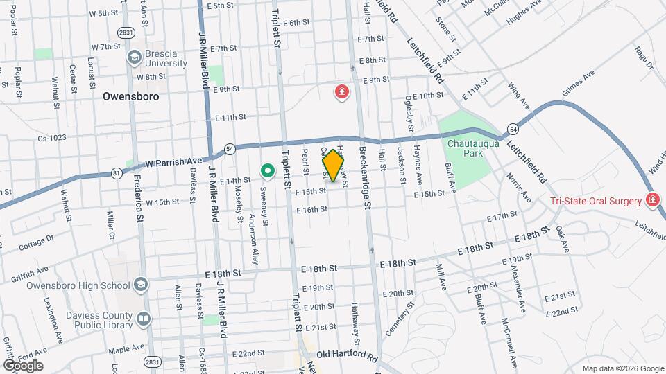 1421 Center St Mapa y Detalles de la Ubicación