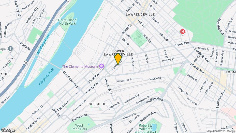 3451 Denny St Map and Location Details