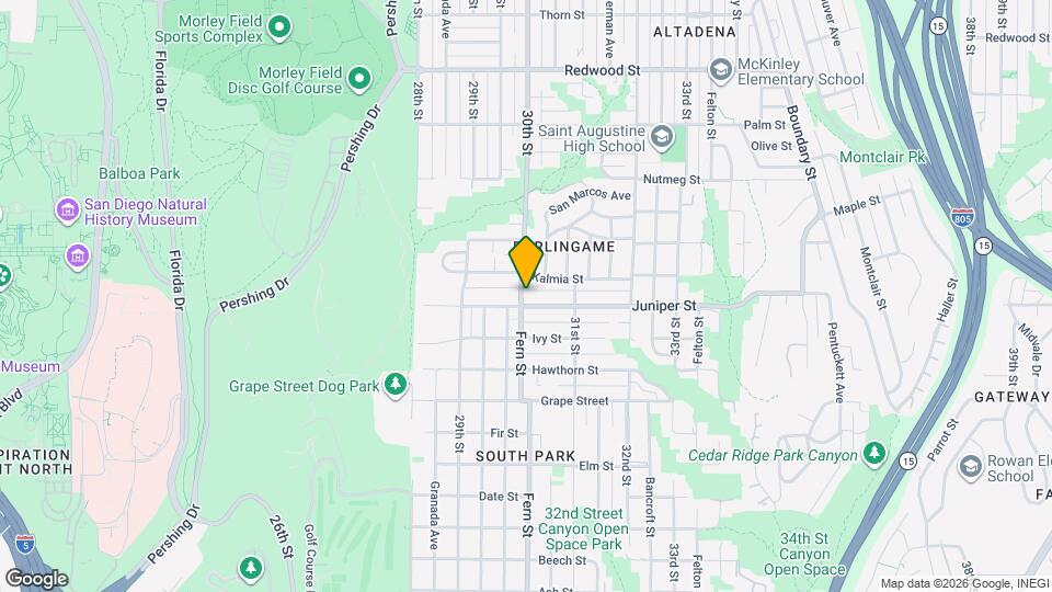 2317 30th St Map and Location Details