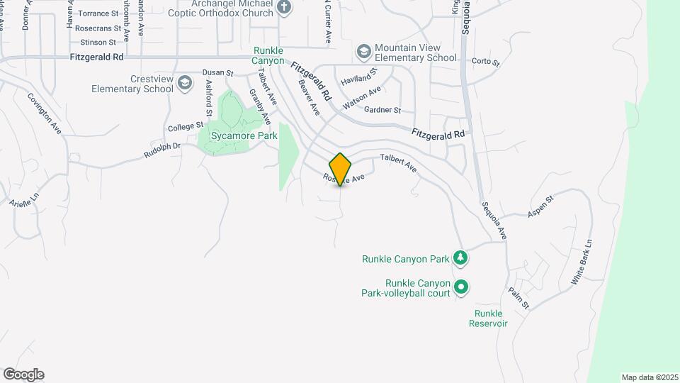 577 Comet Ave Map and Location Details