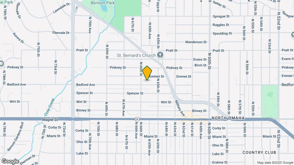 6532 Bedford Ave Map and Location Details