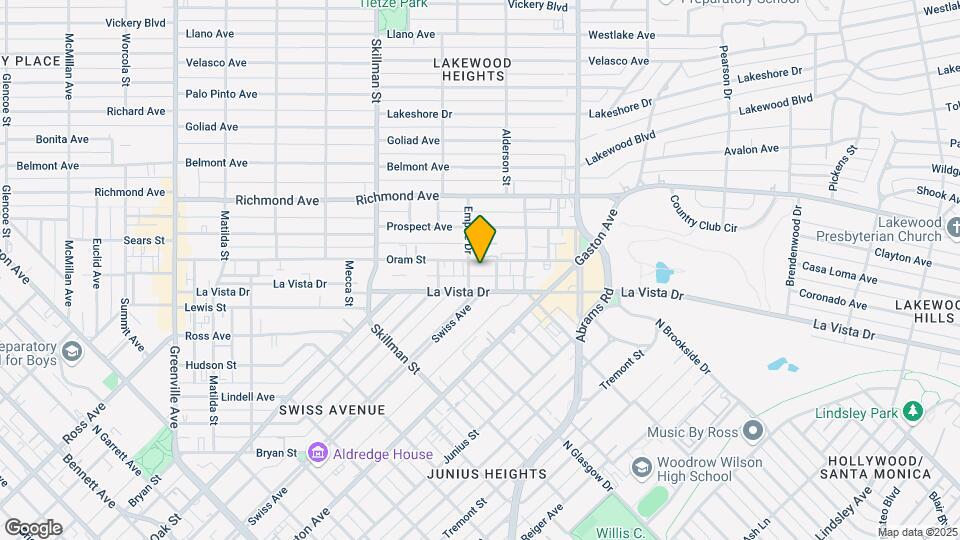 6242 Oram St Mapa y Detalles de la Ubicación