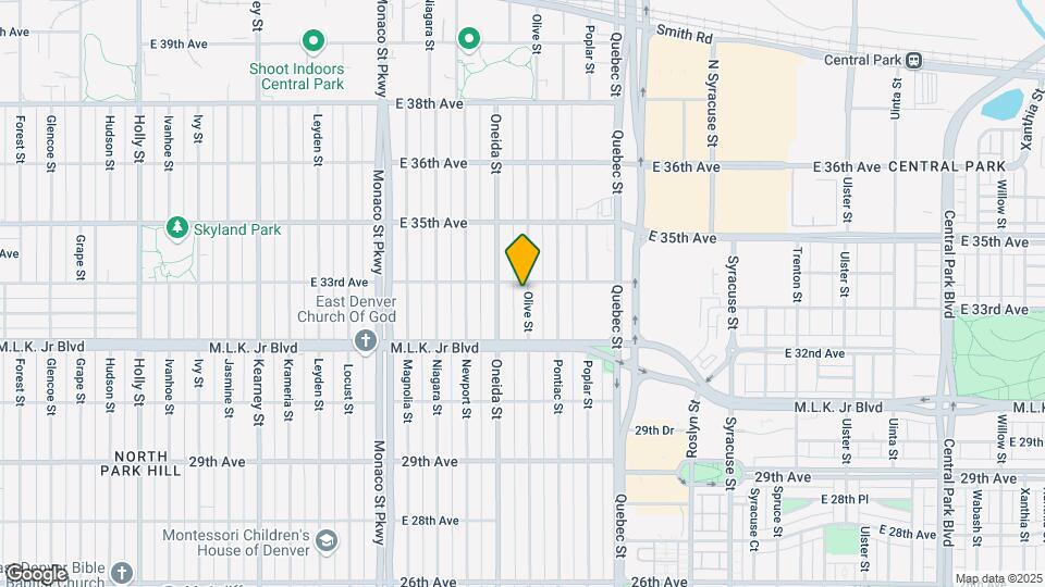 3283 Olive St Map and Location Details