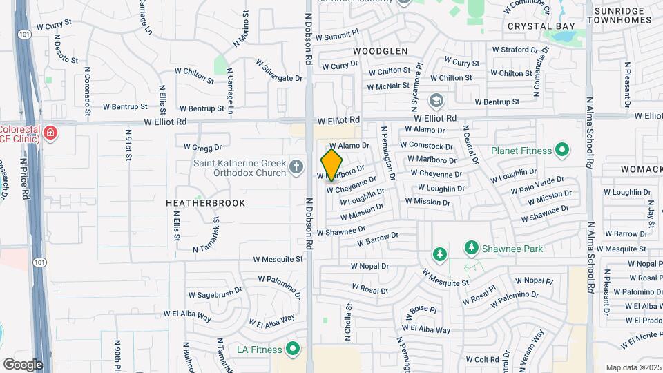 1824 W Cheyenne Dr Map and Location Details