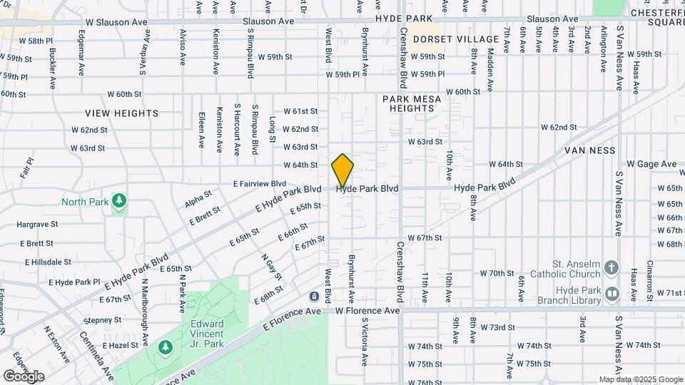 3508 Hyde Park Blvd Mapa y Detalles de la Ubicación