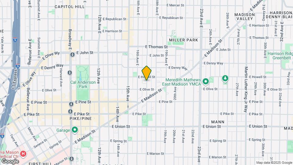 1725 17th Ave Mapa y Detalles de la Ubicación