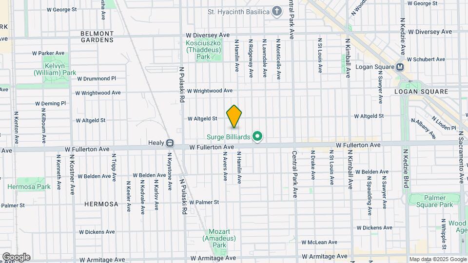 2430 N Hamlin Ave Map and Location Details