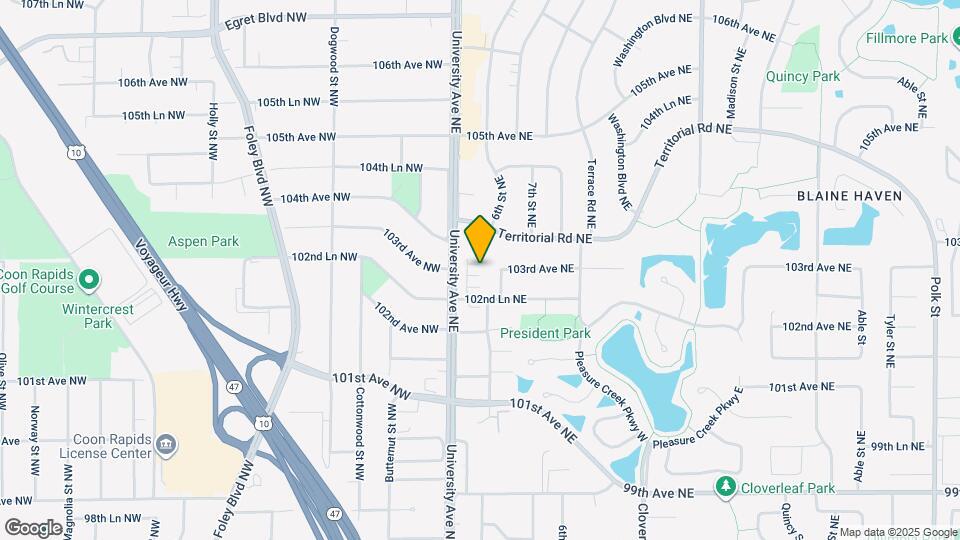 10277 3rd St NE Map and Location Details