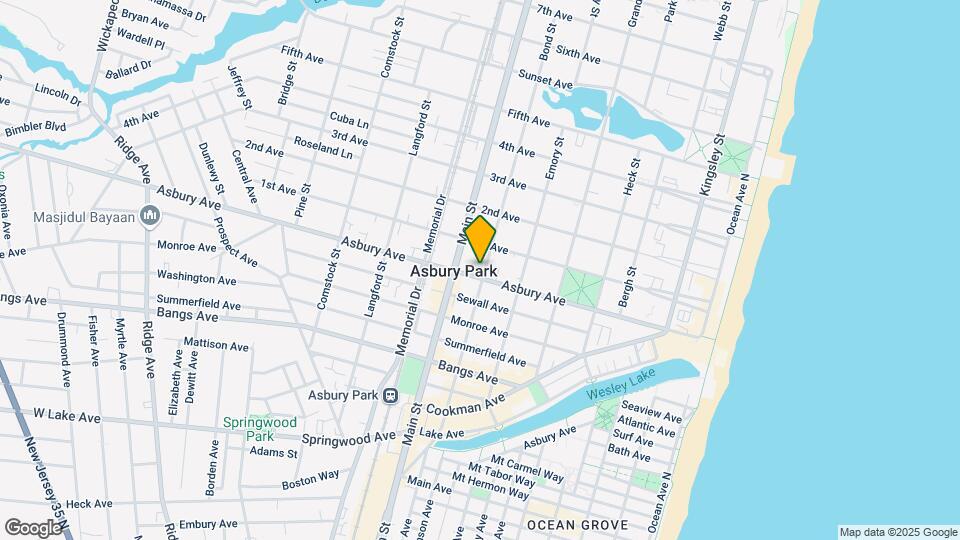 615 Asbury Ave Map and Location Details