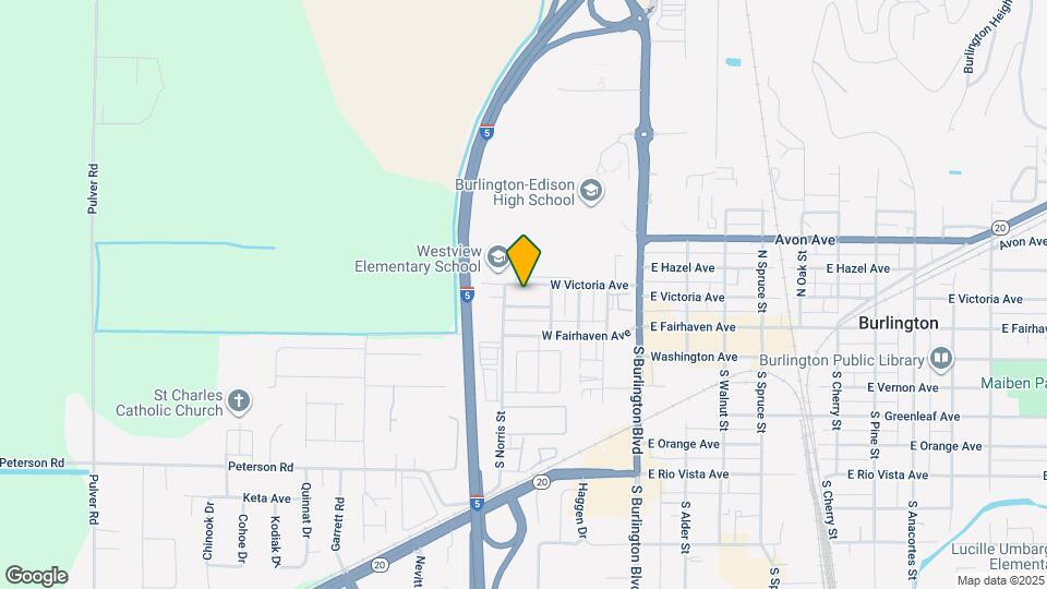 414 W Victoria Ave Map and Location Details